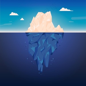 冰山插画主题