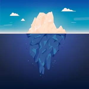 冰山插画主题