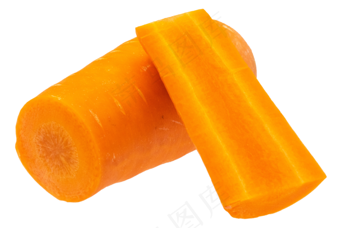 新鲜切块胡萝卜