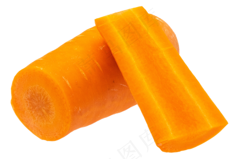 新鲜切块胡萝卜