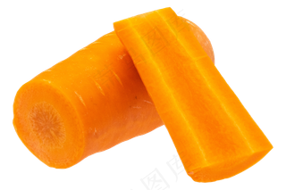 新鲜切块胡萝卜