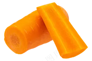 新鲜切块胡萝卜