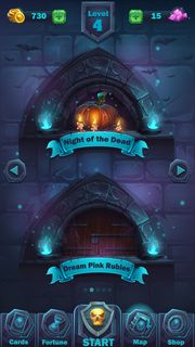 怪物战斗gui级窗口-卡通插画游戏用户界面-