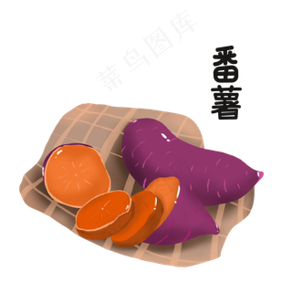 白露番薯食物素材