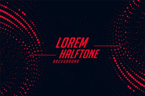 红色和黑色圆形半色调抽象背景