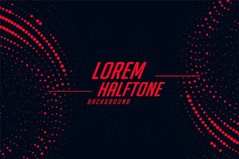 红色和黑色圆形半色调抽象背景