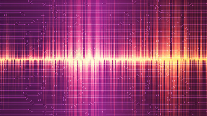 金色和粉色超声波背景设计