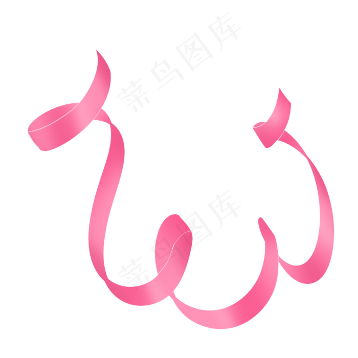 粉红色唯美可爱丝带飘带带(2000X2000(DPI:300))psd模版下载