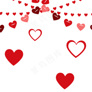 情人佳节爱心帘心连心装饰氛围