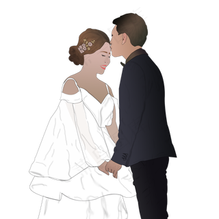 七夕情人节被告白的少女png图