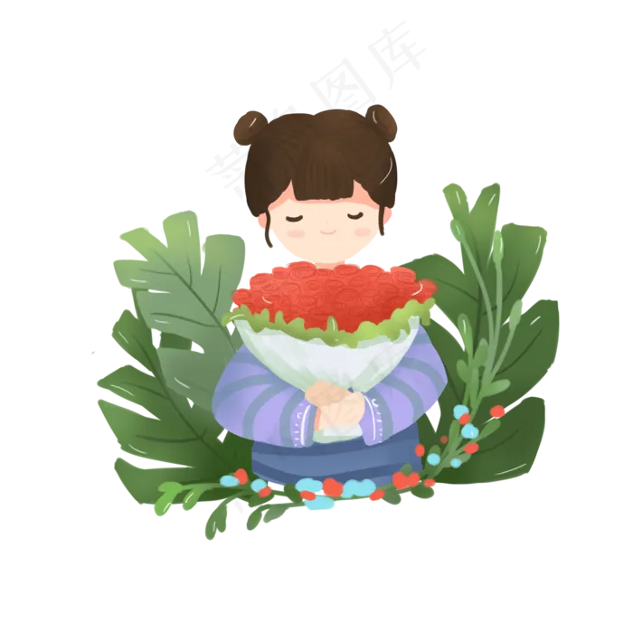 七夕情人节情侣可商用元素(2000X2000(DPI:300))psd模版下载