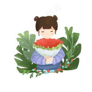 七夕情人节情侣可商用元素