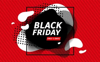 黑色星期五销售横幅banner。
