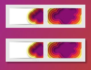 彩色渐变横幅banner背景设置