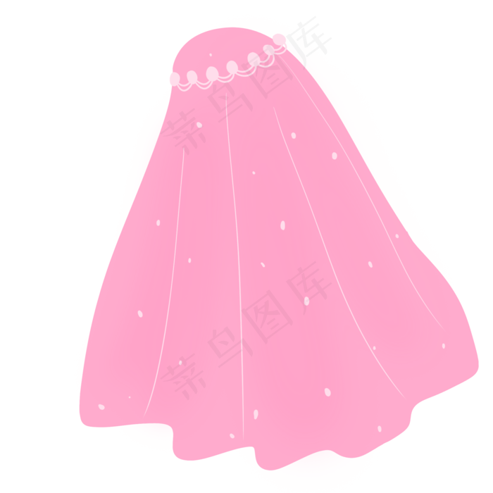 粉红色唯美治愈头纱(2000X2000(DPI:300))psd模版下载
