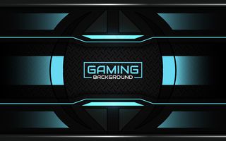 抽象的未来黑色和蓝色游戏背景