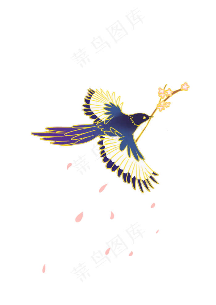 七夕喜鹊(2480X3508(DPI:299))psd模版下载
