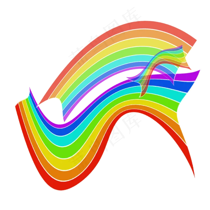 圣诞元旦彩虹条(2400X2400(DPI:300))psd模版下载