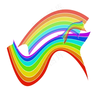 圣诞元旦彩虹条