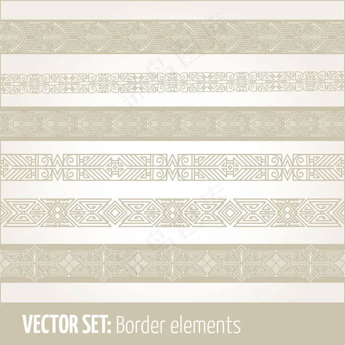 边框元素和页面装饰元素的集合。eps,ai矢量模版下载