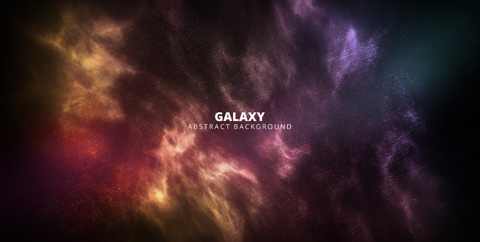 Banner galaxy抽象背景psd模版下载