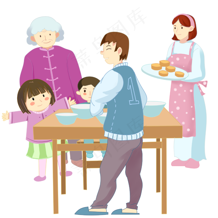 中秋团圆一家人