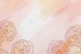 粉彩手绘元素背景