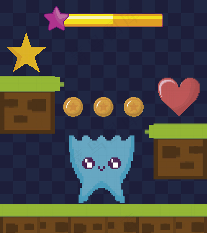 具有外星人角色的经典视频游戏场景