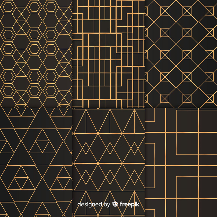 几何豪华图案套装