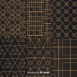 几何豪华图案套装