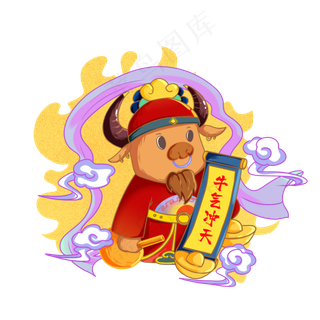 2021年春节红色喜庆牛年