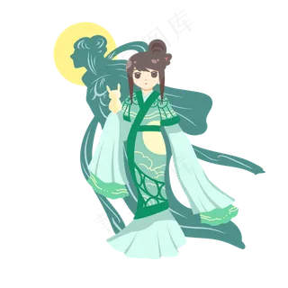 中秋嫦娥玉兔