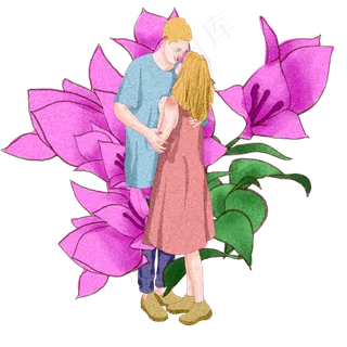 情侣情人节七夕商用元素