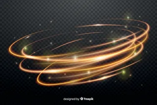 透明背景的光旋转效果