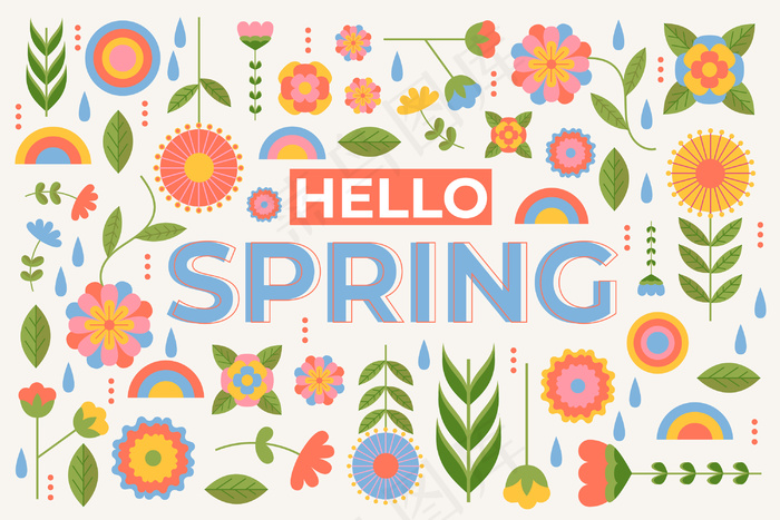 平淡的春色背景