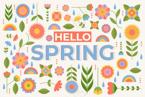 平淡的春色背景