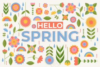 平淡的春色背景