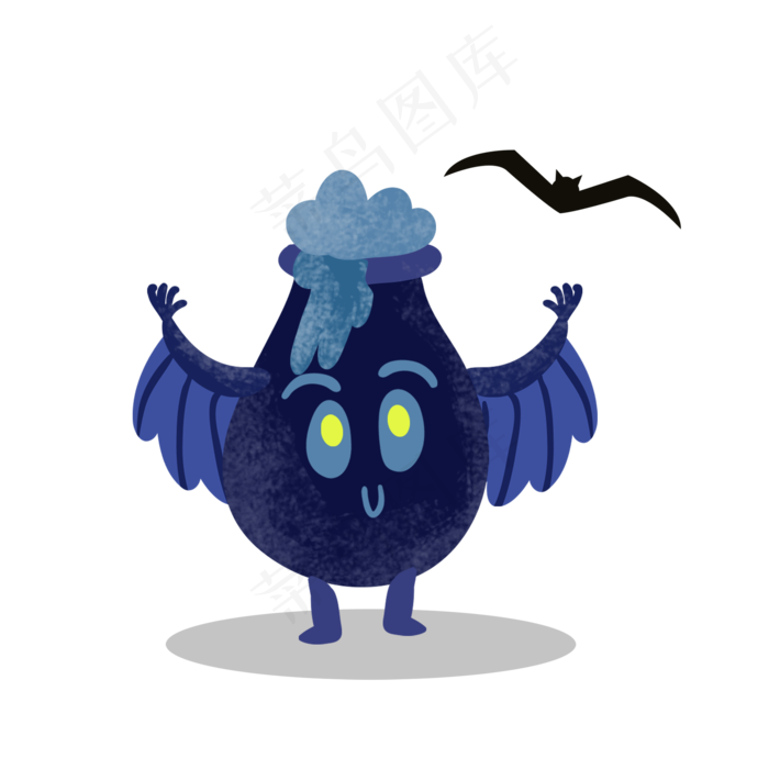 万圣节小鬼出没卡通形象