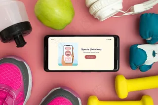 带移动设备的运动设备框架