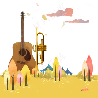 秋日音乐会音乐节装饰边框