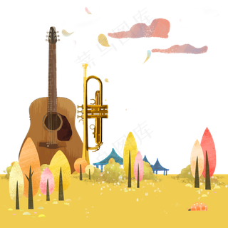 秋日音乐会音乐节装饰边框