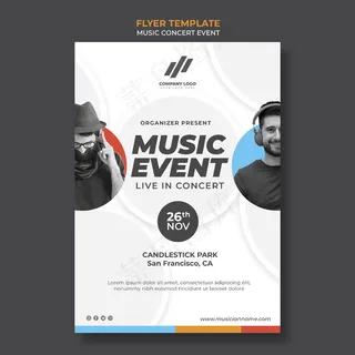 音乐会宣传单,DM传单模板