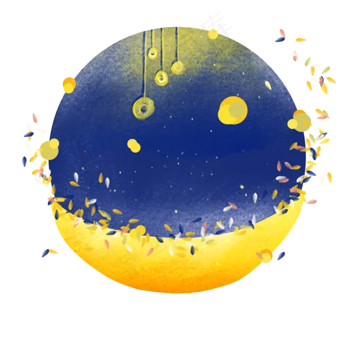 中秋节边框(2000X2000(DPI:300))psd模版下载