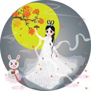 中秋节花好月圆