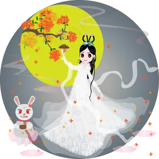 中秋节花好月圆