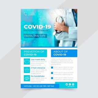 冠状病毒宣传单,DM传单