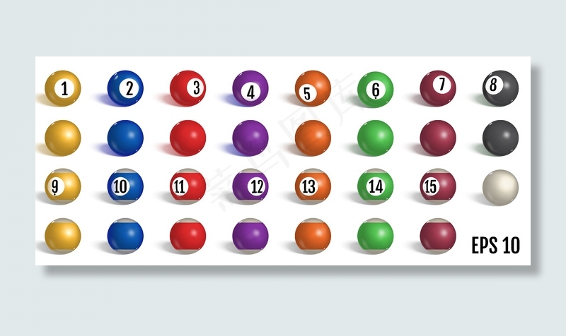 台球、台球收藏。