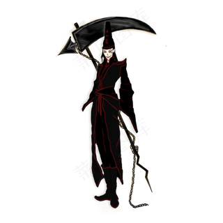 手绘神话鬼怪黑无常