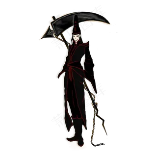 手绘神话鬼怪黑无常