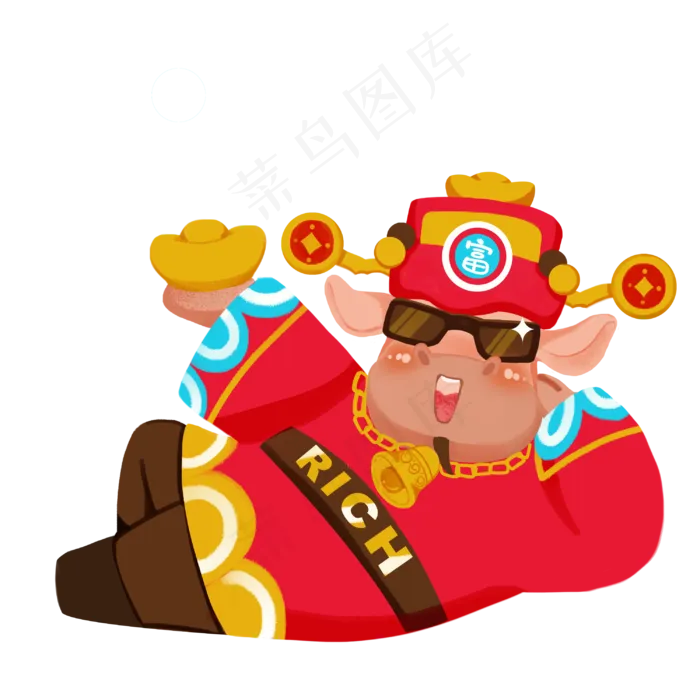 2021牛年恭喜发财(3000X3000(DPI:300))psd模版下载